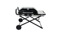 Barbecue à gaz pliable et portable pour l'extérieur, très vendu, avec revêtement antiadhésif et thermomètre intégré, idéal pour le camping