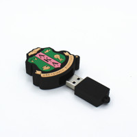El Último precio más bajo, cubierta de silicona suave de varios colores hecha a medida para unidades Flash USB, Memoria USB con forma de escudo