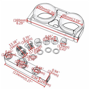 Bomba de combustible externa 380LPH044, bomba doble con kit de soporte AN8AN10, bomba de alta presión de alto flujo para modificación de coche <span class=keywords><strong>0580254044</strong></span> - Product Image 4