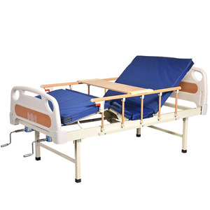 Manual Nursing <b>Bed</b> D015 Single Rocking Home Hospital Use With Crank Adjustment For Elderly And <b>Disabled</b> - Product Image 1