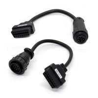 Cable de Diagnóstico OBD2 para Camiones, Juego de 8 Piezas, Color Negro, para Camiones y Automóviles, con 1 Año de Garantía