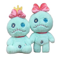 Porte-clés en peluche personnalisable et brodé, 10-30 cm, super doux, en coton PP, tissu écologique