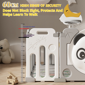 Parc de <span class=keywords><strong>jeu</strong></span> interactif pour bébé au design adorable de panda, pliable rapidement, facile à ranger, centre d'activités intérieur, parc de <span class=keywords><strong>jeu</strong></span> pour enfants - Product Image 4