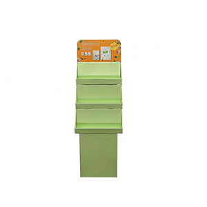 Étagère de présentation au sol en carton personnalisable pour café, stand de vente prêt à l'emploi, épicerie fine, vente en gros, OEM, ODM, FSC - Product Image 2