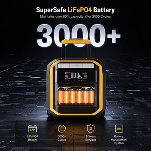 <span class=keywords><strong>VTOMAN</strong></span> FS3600 3600W 110V/220V Tragbare Powerstation 6kW 6000W PEEK Solargenerator mit Rädern AC-Ladefunktion für Stromausfälle und Camping - Product Image 5