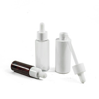 Flacon compte-gouttes en plastique PET rechargeable pour soins de la peau, 15 ml, 30 ml, 50 ml, 80 ml, 100 ml, pour huile essentielle