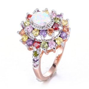 Bague en opale rose et violette, bague serpent en opale, bague vintage Roxi - Product Image 3