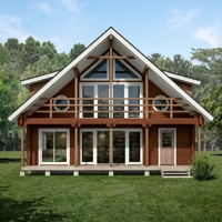 Villa moderne de luxe en acier léger, maison préfabriquée, applications pour hôtel et salon, tailles personnalisées, livraison garantie dans les délais