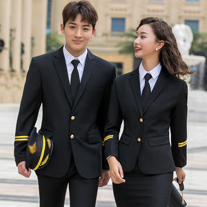 Escuela de aviación Ferrocarril Uniformes escolares piloto Auxiliar de vuelo Capitán Gerente de hotel Uniformes DE TRABAJO - Product Image 4