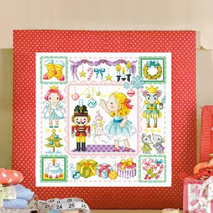 Juego de punto de cruz DMC para bordado, kit de bordado de <span class=keywords><strong>cuento</strong></span> de hadas, Cascanueces de fábrica, venta directa de dibujos animados - Product Image 1