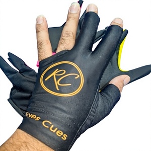 Guante de Billar Reyes Cues, de Cuero Genuino, para Todos los Dedos, Unisex, con Cierre de Gancho y Bucle, Ambidiestro, para Mano Derecha, Uso Deportivo, para Todas las Estaciones - Product Image 1