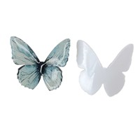 Accessoires de chaussures en gros : breloques 3D papillon haut de gamme pour sabots, embellissements pour chaussures, cartes à cheveux, accessoires capillaires rétro