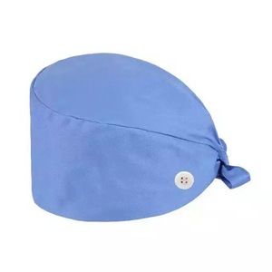 Mũ phẫu thuật y tế unisex mới, có thể điều chỉnh, chất liệu cotton in hình, dành cho bác sĩ, y tá, bệnh viện, có nút cài - Product Image 6