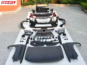 Kit de Carrocería para Land Cruiser <span class=keywords><strong>Prado</strong></span> <span class=keywords><strong>2008</strong></span> 2010 2013 2015, Color Blanco, Actualización a <span class=keywords><strong>GX</strong></span> GX400 GX460 <span class=keywords><strong>Prado</strong></span> a Lexus <span class=keywords><strong>Gx</strong></span> - Product Image 2