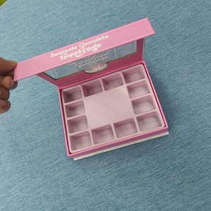 Caja de Regalo de Chocolate Personalizada con Impresión, Caja de Chocolate Musical de Lujo con Frente Transparente, en Cartón Gris - Product Image 5