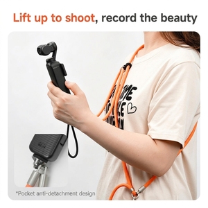 Custodia Protettiva Morbida Anti-Collisione KUPEM con Cordino per DJI Osmo Pocket 4P, con Chiusura a Strappo - Product Image 4