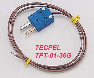 TECPEL TPT-01 โพรบเทอร์โมคัปเปิลชนิด K เส้นผ่านศูนย์กลาง 0.32 มม. สายสีเหลือง เซ็นเซอร์วัดอุณหภูมิสูงขนาดกะทัดรัด ควบคุมกระบวนการได้อย่างแม่นยำ - Product Image 2