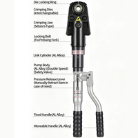 Herramienta de Prensado Hidráulica Eléctrica TUBO HP-1363KZL, Prensadora Manual, Herramienta Hidráulica Autónoma para PEX y MLCP