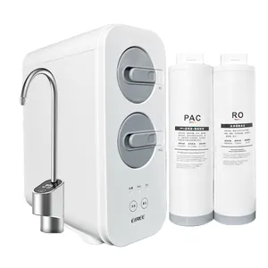Dispenser pemurni air elektrik Ro 5 tahap, dispenser 600 galon penyaring air Osmosis terbalik, pemurni dapur untuk rumah tangga