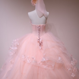 <span class=keywords><strong>Robe</strong></span> de mariée corset rose poudré, coupe cœur, en tulle floral 3D, ligne A, longueur ras du sol, pour mère de la mariée, grandes tailles, sur mesure, vente en gros - Product Image 6