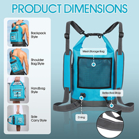 Sac à dos isotherme à rabat souple à motif léopard avec design imperméable et étui pour téléphone pour la natation