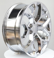 Jantes en alliage forgé monobloc 22 24 26 pouces 6x139.7 6 trous Chrome Noir Multi-rayons pour SUV, Camion, Pick-up, Mise à niveau et Adaptation