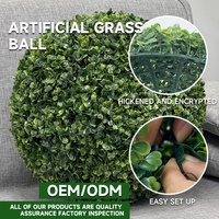 Boules de verdure artificielles anti-UV en faux buis, plantes suspendues pour la décoration de la maison et du jardin
