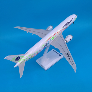 Modèle d'avion Airbus et Boeing de 30 cm avec éclairage LED, en résine moulée sous pression, avec support d'exposition, objet de collection - Product Image 6