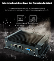 Computadora Industrial sin Ventilador EGLOBAL, Intel Core Ultra5 125U, 2*DDR4, MSATA SSD, Win10, DP, 2*HD, WiFi, 2*Giga LAN, 2*COM, Mini PC Linux