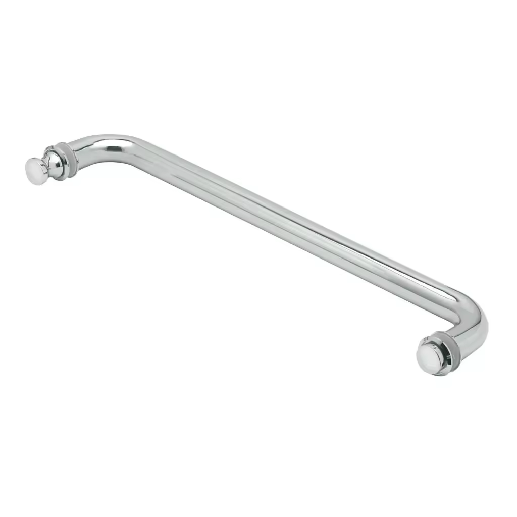 Single Side Handle Glass Door Pull Handle with Knob
