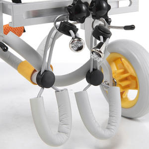 Kursi roda anjing baja tahan karat, perangkat pelatihan rehabilitasi hewan peliharaan untuk kaki cacat dukungan kaki belakang stabil - Product Image 6