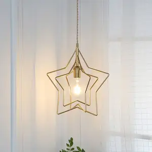 High quality new modern lighting chandelier simple creative star shape pendant lamp for wedding hotel