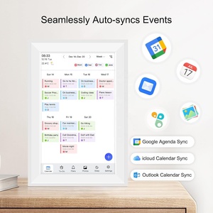 INSOVISION 21.5" Smart <b>Calendar</b> Touchscreen with 1080p HD Video MP3 Support Wi-Fi & Clock Plastic Frame - Product Image 6