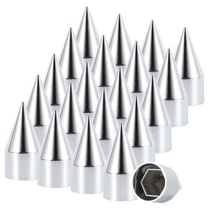 <span class=keywords><strong>Cache</strong></span>-écrous à pointe chromé en ABS de 33 mm, neuf, pour semi-remorques <span class=keywords><strong>Volvo</strong></span>, Peterbilt, Kenworth, Freightliner - Product Image 2