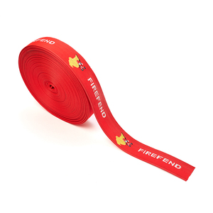 Nhà máy nguồn màu đỏ Webbing hành lý Phụ Kiện Màu Đỏ Nylon Webbing biểu tượng tùy chỉnh Jacquard Dây đeo đàn hồi Webbing - Product Image 3
