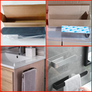 <span class=keywords><strong>Toallero</strong></span> <span class=keywords><strong>de</strong></span> Acero Inoxidable para Baño, Soporte para Papel Higiénico con Adhesivo 3M, Método <span class=keywords><strong>de</strong></span> Instalación <span class=keywords><strong>sin</strong></span> Perforaciones - Product Image 2