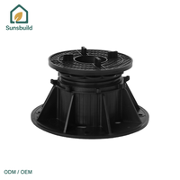 Pieds de support en plastique Sunbuild pour terrasses en WPC – Écologiques, pour hôtels et parcs – Système de carrelage composite haute résistance