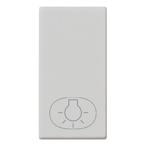 Button Light Symbol Silver Wall <b>Switch</b> 4.4 In Length 2.2 In Width 0.8 In Height - Product Image 1