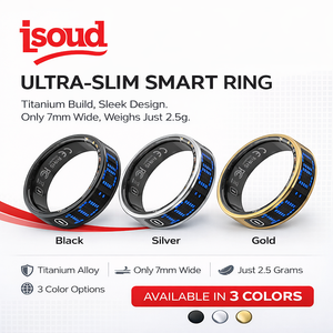 Bague connectée transfrontalière avec écran tactile, suivi des pas, fréquence cardiaque, oxygène sanguin et sommeil, compatible Android - Product Image 4