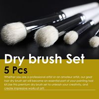 OEM 5 tailles de brosse sèche pour les détails de la peinture à l'aquarelle miniature d'art avancé et professionnel