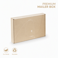 Boîte d'expédition en carton ondulé kraft personnalisée avec logo imprimé, écologique, pliable, pour cadeaux, type avion
