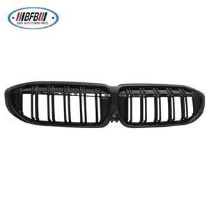 Parrilla delantera de fibra de carbono negra brillante, rejilla delantera de doble línea para <span class=keywords><strong>BMW</strong></span> G20 G21 <span class=keywords><strong>330i</strong></span> M340i 2019 2020 <span class=keywords><strong>2021</strong></span> - Product Image 3