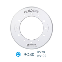 Moteur de couple sans cadre CubeMars RO80 KV105 48V 4Nm à couple de pointe ultra-faible, arbre creux pour exosquelette et bras collaboratif