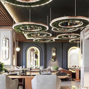 Lampu Plafon Dekoratif Modern untuk Restoran Komersial, Supermarket, Model Botanical Tengah dari Aluminium dan Akrilik - Product Image 3