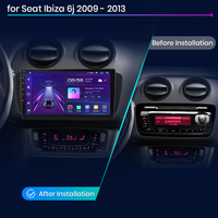 Sistem Radio GPS Junsun untuk Seat Ibiza 2013 Navigasi GPS Untuk Seat Ibiza 6j 2009-2013 Radio Mobil Stereo Pemutar DVD Head Unit Mobil
