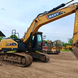 Excavatrice d'occasion Sany SY215C SY215 de 22 tonnes, 21,5T, hydraulique, pour travaux de construction lourds, avec accessoire tarière, en promotion - Product Image 1