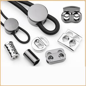 Kẽm hợp kim chuyển đổi kim loại dây rút Stopper niken-miễn phí dây kết thúc với mùa xuân khóa cho giày quần áo xuống May Áo Khoác - Product Image 6