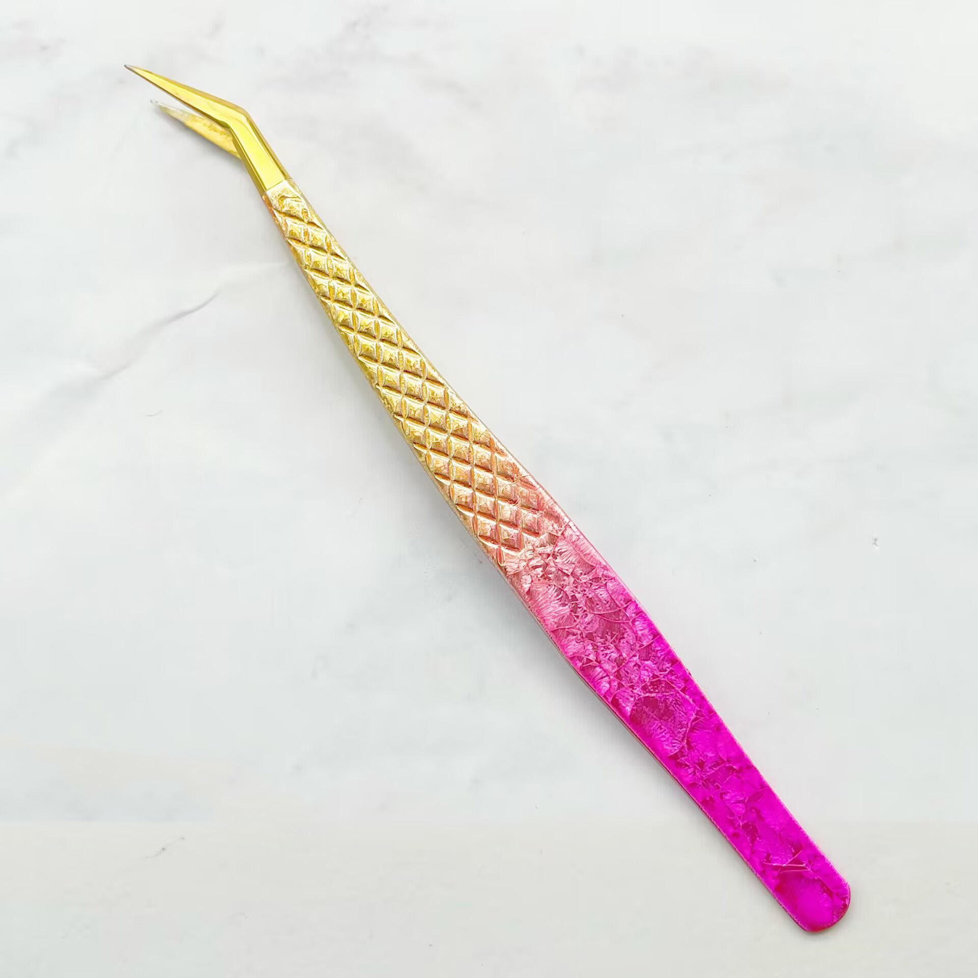 Heat-treated, hardened, and lengthened gold feather clip