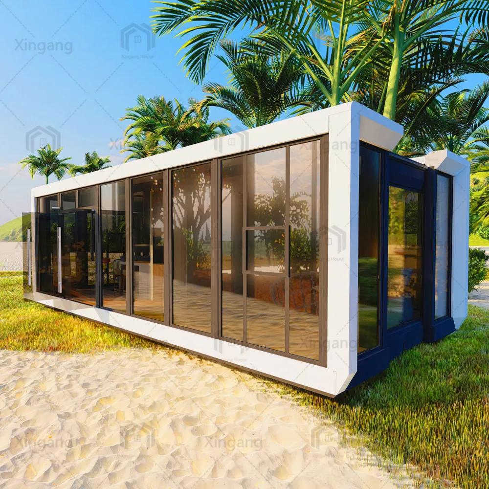 Two wings foldable room Three bedrooms large space prefabricated container room