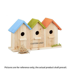 Bitmemiş Ahşap Kuş Evi Yeni Tasarım Gravür DIY Dış Mekan Duvara Monte Ahşap El Sanatları Güvercinler için Kutular Kuş Evi Duvar İşaretleri - Product Image 4